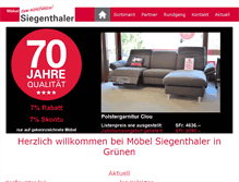 Tablet Screenshot of moebel-siegenthaler.ch